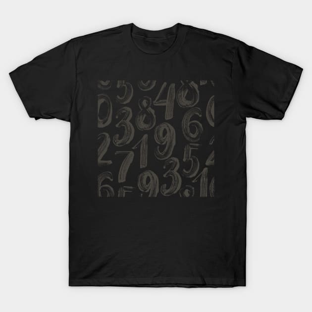 Numbers T-Shirt by edwardecho
